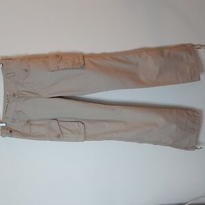 Vintage Polo Jeans Company Cargo Pants with Draw String Leg Beige Size 8